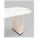 Стол|Stool Group|Opera 160х90 столешница белый мрамор керамика ножки плиссе металл Стол|Stool Group|Opera 160х90 столешница белый мрамор керамика ножки плиссе металл