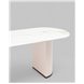 Стол|Stool Group|Opera 180х90 столешница белый мрамор керамика ножки плиссе металл Стол|Stool Group|Opera 180х90 столешница белый мрамор керамика ножки плиссе металл