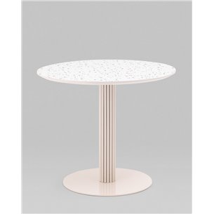 Стол|Stool Group|Stem D90 столешница терраццо ножки плиссе металл