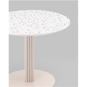 Стол|Stool Group|Stem D90 столешница терраццо ножки плиссе металл