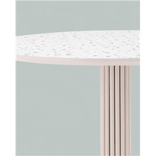 Стол|Stool Group|Stem D90 столешница терраццо ножки плиссе металл
