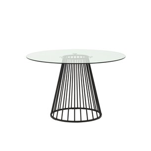 Стол обеденный Ливерпуль 120*120 стекло