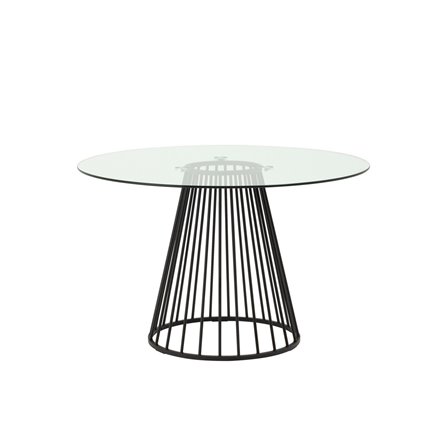 Стол обеденный Ливерпуль 120*120 стекло