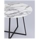 Стол|Stool Group|обеденный Дакота 100*100 белый мрамор ножки черные Стол|Stool Group|обеденный Дакота 100*100 белый мрамор ножки черные