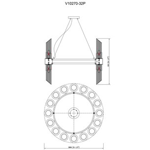 Люстра|Moderli|Moderli V10270-32P Strict подвесная в современном стиле