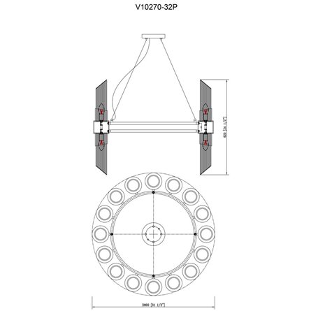 Люстра|Moderli|Moderli V10270-32P Strict подвесная в современном стиле