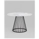 Стол|Stool Group|обеденный Ливерпуль 110*110 белый мрамор черная ножка Стол|Stool Group|обеденный Ливерпуль 110*110 белый мрамор черная ножка