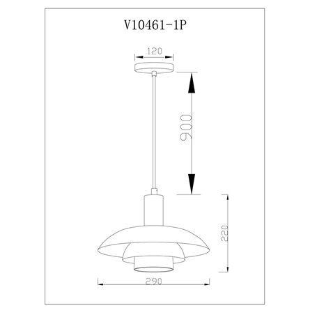 Светильник|Moderli|Moderli V10657-1P Pescara подвесной