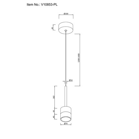 Светильник|Moderli|Moderli V10853-PL Self подвесной светодиодный