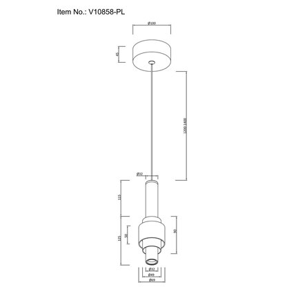 Светильник|Moderli|Moderli V10858-PL Elsa подвесной светодиодный