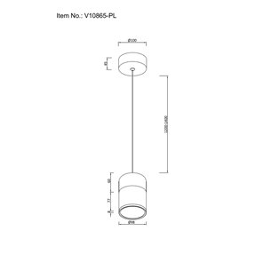 Светильник|Moderli|Moderli V10865-PL Rinna подвесной светодиодный