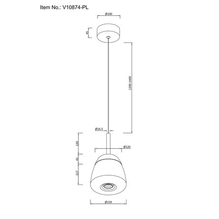 Светильник|Moderli|Moderli V10874-PL Eir подвесной светодиодный