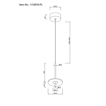 Светильник|Moderli|Moderli V10879-PL Ella подвесной светодиодный