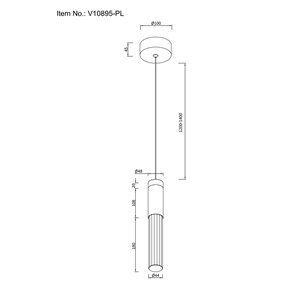 Светильник|Moderli|Moderli V10895-PL Ran подвесной светодиодный
