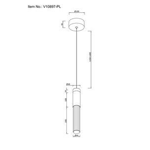 Светильник|Moderli|Moderli V10897-PL Ran подвесной светодиодный
