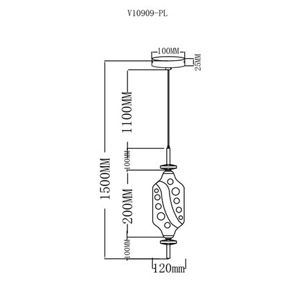 Светильник|Moderli|Moderli V10909-PL Tale подвесной светодиодный