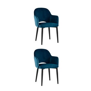 Стул Венера велюр сине-зеленый 2 шт