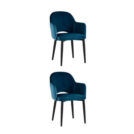 Стул Венера велюр сине-зеленый 2 шт