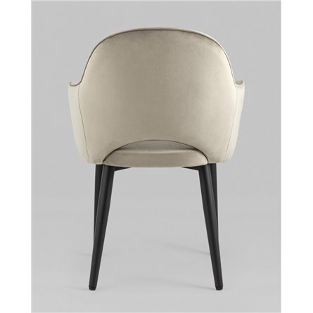 Стул|Stool Group|Венера шампань, мебельная ткань велюр, металлические черные ножки