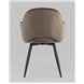 Стул|Stool Group|Венера вращающийся велюр коричневый обеденный ножки металл черный Стул|Stool Group|Венера вращающийся велюр коричневый обеденный ножки металл черный