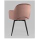 Стул|Stool Group|Венера вращающийся велюр пыльно-розовый обеденный ножки металл черный Стул|Stool Group|Венера вращающийся велюр пыльно-розовый обеденный ножки металл черный