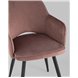 Стул|Stool Group|Венера вращающийся велюр пыльно-розовый обеденный ножки металл черный Стул|Stool Group|Венера вращающийся велюр пыльно-розовый обеденный ножки металл черный