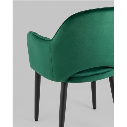 Стул|Stool Group|Венера диамант велюр изумрудный мебельная ткань велюр