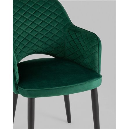 Стул|Stool Group|Венера диамант велюр изумрудный мебельная ткань велюр