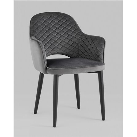 Стул|Stool Group|Стул Венера диамант велюр серый металлический каркас