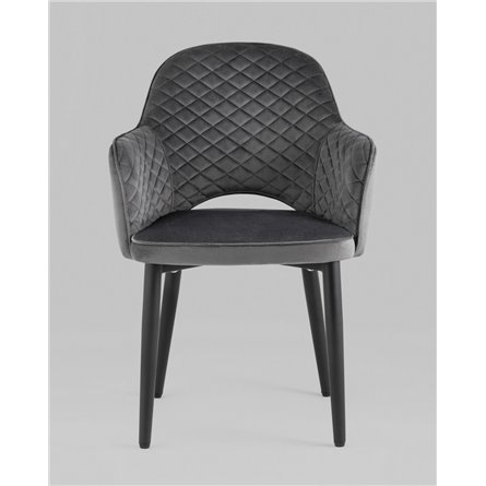 Стул|Stool Group|Стул Венера диамант велюр серый металлический каркас