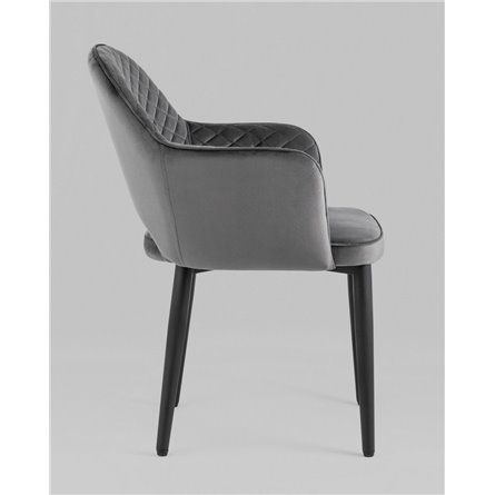 Стул|Stool Group|Стул Венера диамант велюр серый металлический каркас