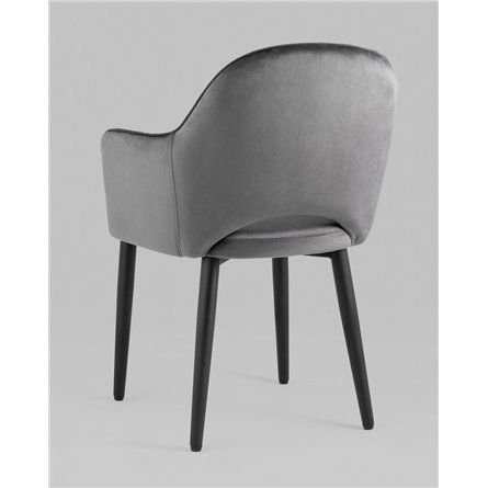 Стул|Stool Group|Стул Венера диамант велюр серый металлический каркас