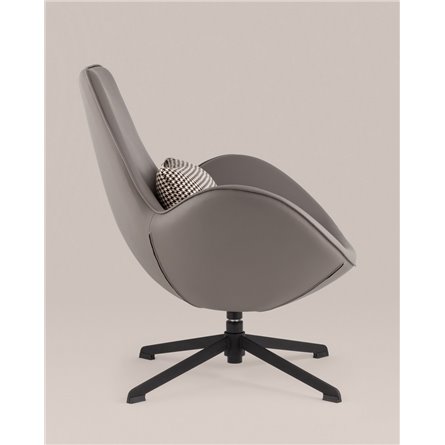 Кресло|TopChairs|Ostra экокожа серый