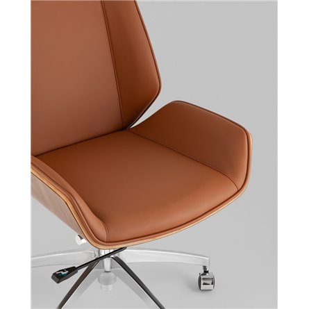 Компьютерное кресло|TopChairs|офисное TopChairs Crown SN коричневый