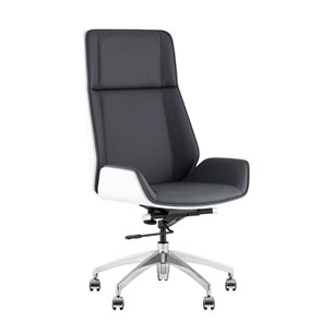 Кресло руководителя TopChairs Crown SN серо-голубой