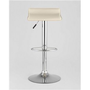 Стул барный|Stool Group|Хай-Тек белый, хром, газ-лифт, экокожа
