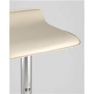 Стул барный|Stool Group|Хай-Тек белый, хром, газ-лифт, экокожа