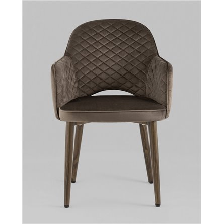 Комплект из двух стульев|Stool Group|Венера диамант велюр коричневый 2 шт