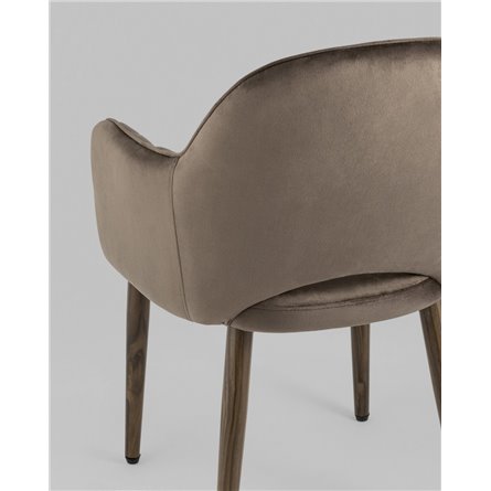 Комплект из двух стульев|Stool Group|Венера диамант велюр коричневый 2 шт