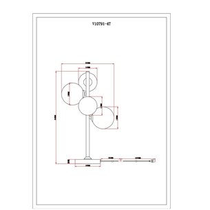 Лампа настольная|Moderli|Moderli V10791-4T Renny настольная