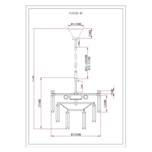 Люстра|Moderli|Moderli V10736-4P Crystal подвесная