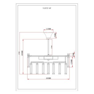 Люстра|Moderli|Moderli V10737-6P Crystal подвесная