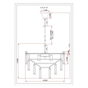 Люстра|Moderli|Moderli V10738-9P Crystal подвесная