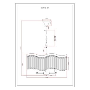 Люстра|Moderli|Moderli V10772-6P Wave подвесная