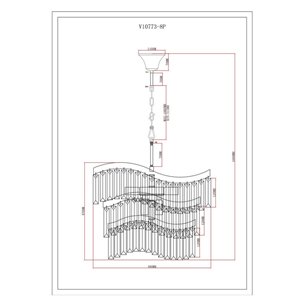 Люстра|Moderli|Moderli V10773-8P Wave подвесная