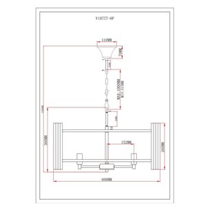 Люстра|Moderli|Moderli V10777-6P Monte подвесная