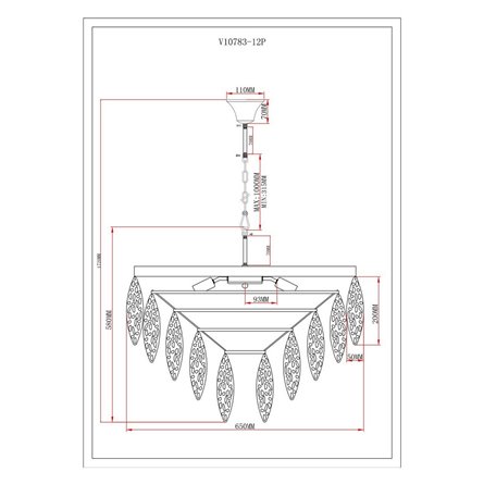 Люстра|Moderli|Moderli V10783-12P Souls подвесная