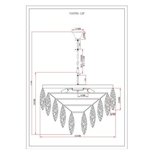 Люстра|Moderli|Moderli V10785-12P Souls подвесная
