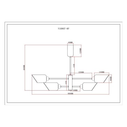 Люстра|Moderli|Moderli V10807-8P Avery подвесная