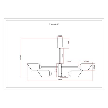 Люстра|Moderli|Moderli V10809-8P Avery подвесная
